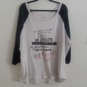 torrid Tops - The Breakfast Club raglan tee torrid Tops - The Breakfast Club raglan tee